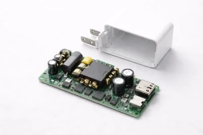 Internal structure of a 100W GaN fast charger Internal structure of a 100W GaN fast charger